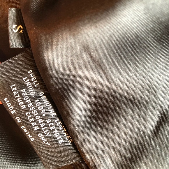 Greg Bell Black Leather Double-Breasted & Fully Lined Coat Style GB7302 Size S - Picture 4 of 12